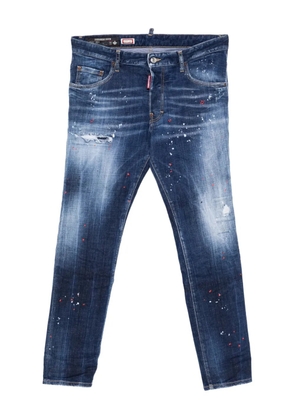 DSQUARED2 Skater distressed paint jeans - Blue