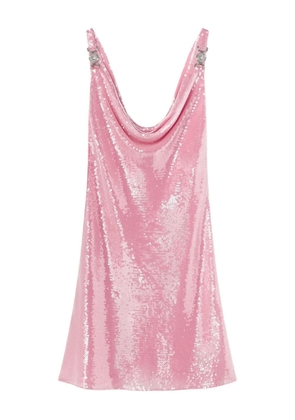 Versace sequinned slip mini dress - Pink
