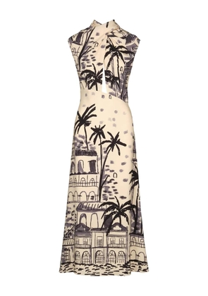Johanna Ortiz Interdimensional cut-out maxi dress - Neutrals