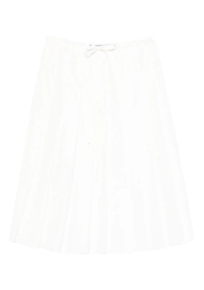 Prada pleated midi skirt - White