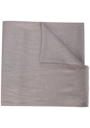 Brunello Cucinelli frayed edge scarf - Neutrals