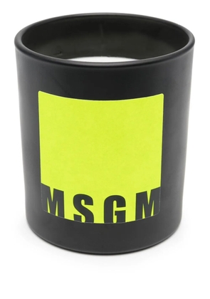MSGM logo-print citronella candle (250g) - Black