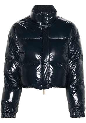 Thom Browne herringbone reversible down jacket - Blue