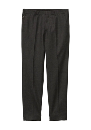 Prada pressed-crease wool trousers - Grey