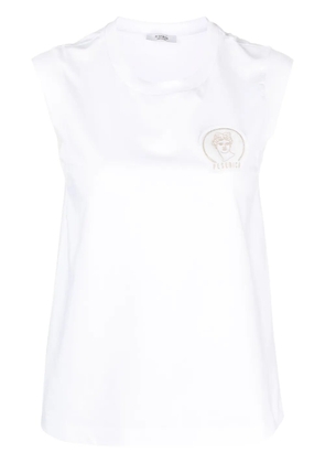 Peserico logo-patch tank top - White