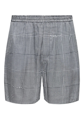 Balmain houndstooth elasticated shorts - Grey