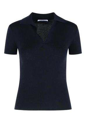 Max Mara Albero ribbed polo top - Blue