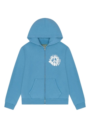Denim Tears zip-up hoodie - Blue