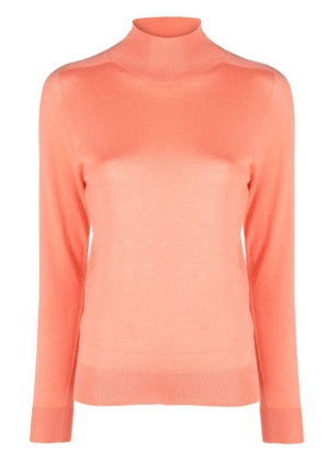 Peserico high-neck virgin wool top - Orange