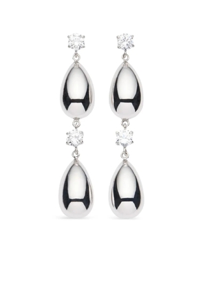 Magda Butrym teardrop embellished stud earrings - Silver