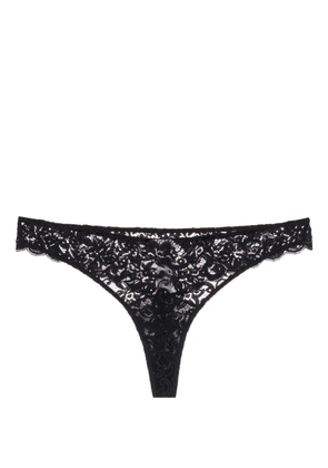 Hanro Moments lace thong - Black