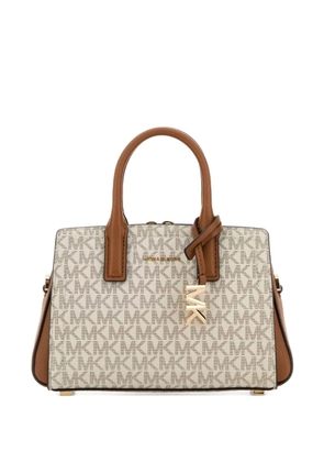 Michael Michael Kors extra small Laila monogram tote bag - Neutrals
