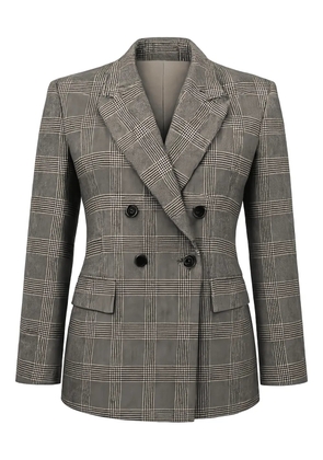 PINKO double-breasted check-pattern jacket - Grey