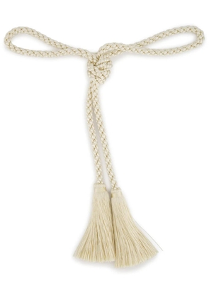 PAULA rope tassel belt - Neutrals