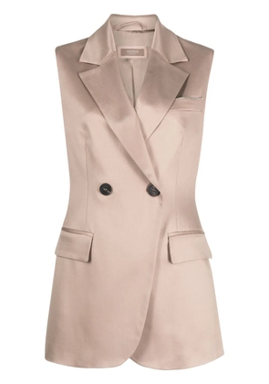 Peserico double-breasted sleeveless waistcoat - Neutrals