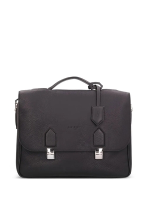 Longchamp Ulysse leather briefcase - Black