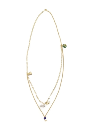 Burberry double-chain necklace - Yellow