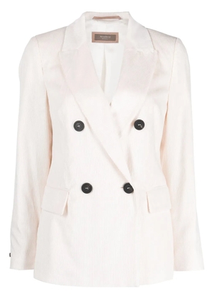 Peserico corduroy double-breasted blazer - Pink