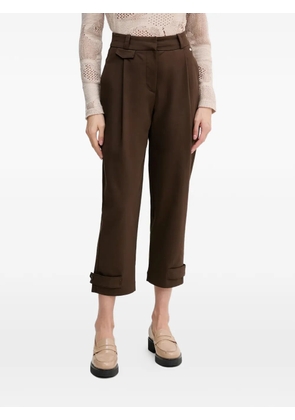 Pedro Del Hierro button-cuff trousers - Brown