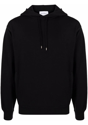 Ferragamo long-sleeved cotton hoodie - Black