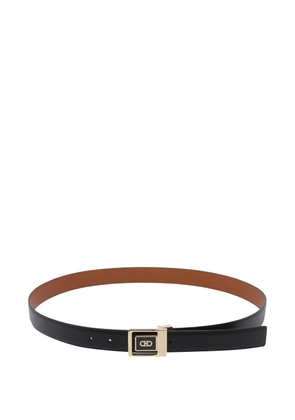 Ferragamo logo reversible belt - Black