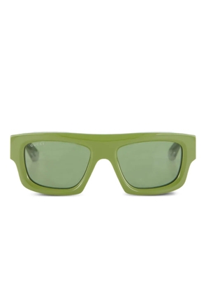 Gucci Eyewear rectangular-frame sunglasses - Green