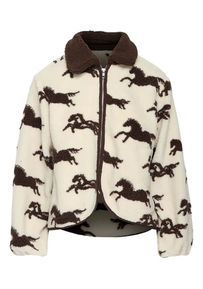 The Great. Pasture horse-print jacket - Neutrals