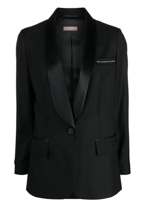 Peserico shawl-lapels single-breasted blazer - Black