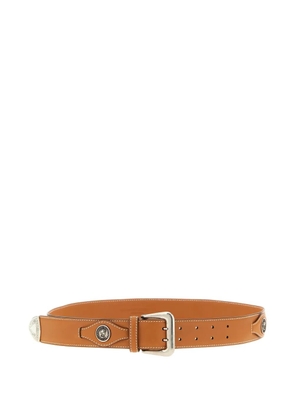 Ermanno Scervino metal-coin leather belt - Brown