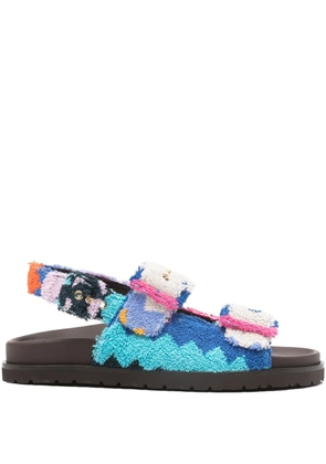 Missoni Mia zig-zag strap sandals - Blue