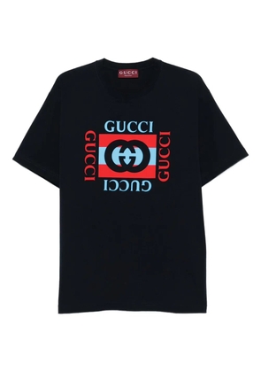 Gucci logo-print crewneck T-shirt - Blue
