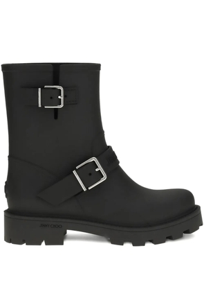 Jimmy Choo buckle-strap biker boots - Black