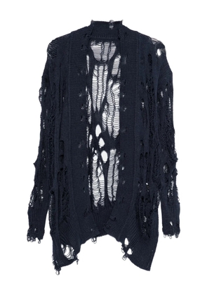 Y's distressed knitwear - Blue