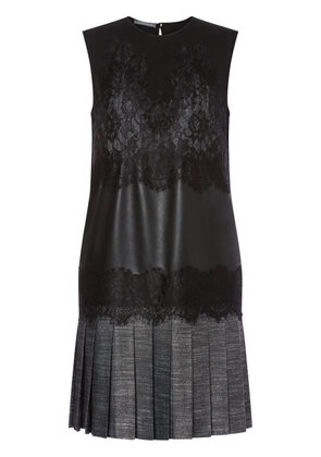 Alberta Ferretti leather sleeveless dress - Black