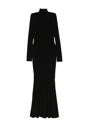 Norma Kamali long-sleeve roll-neck dress - Black