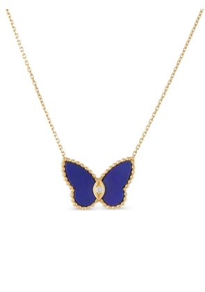 Van Cleef & Arpels Papillon diamond and lapis lazuli necklace - Gold