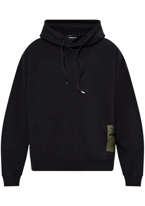 DSQUARED2 logo-patch hoodie - Black