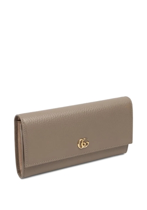 Gucci petite marmont leather wallet - Neutrals