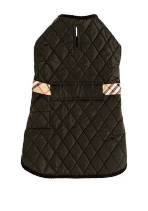 Burberry quilted-design pet coat - Brown