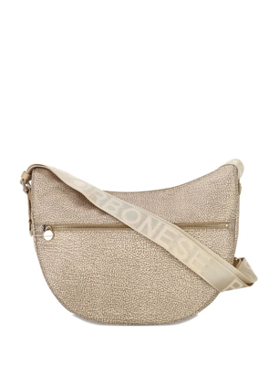 Borbonese medium Luna shoulder bag - Neutrals