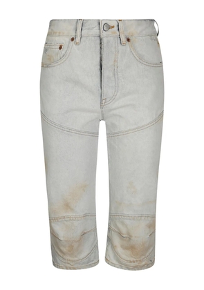 MM6 Maison Margiela distressed-effect shorts - Blue