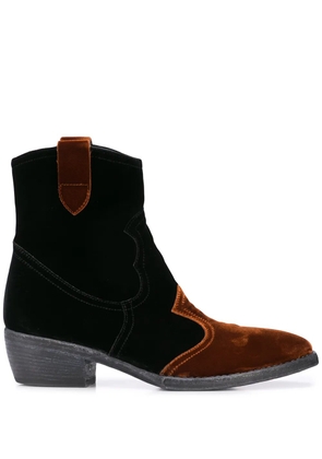Madison.Maison velvet ankle boots - Black