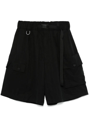 Y-3 twill cargo shorts - Black
