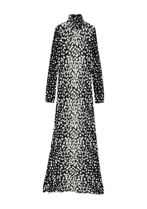 Brandon Maxwell The Camille printed maxi dress - Black