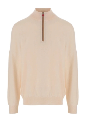 Kiton zip roll-neck sweater - Neutrals