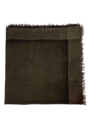 Faliero Sarti fringed colour block scarf - Brown