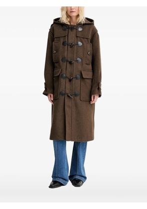 MUNTHE Leverna hooded toggle coat - Brown