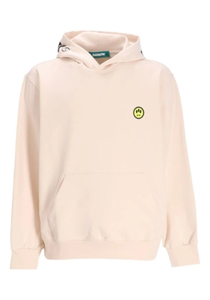 BARROW logo-print smiley-face hoodie - Neutrals
