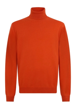 Malo turtleneck long-sleeve sweater - Orange