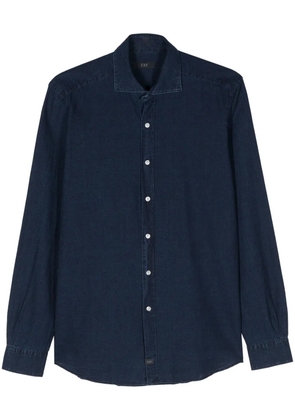 Fay long-sleeves chambray shirt - Blue